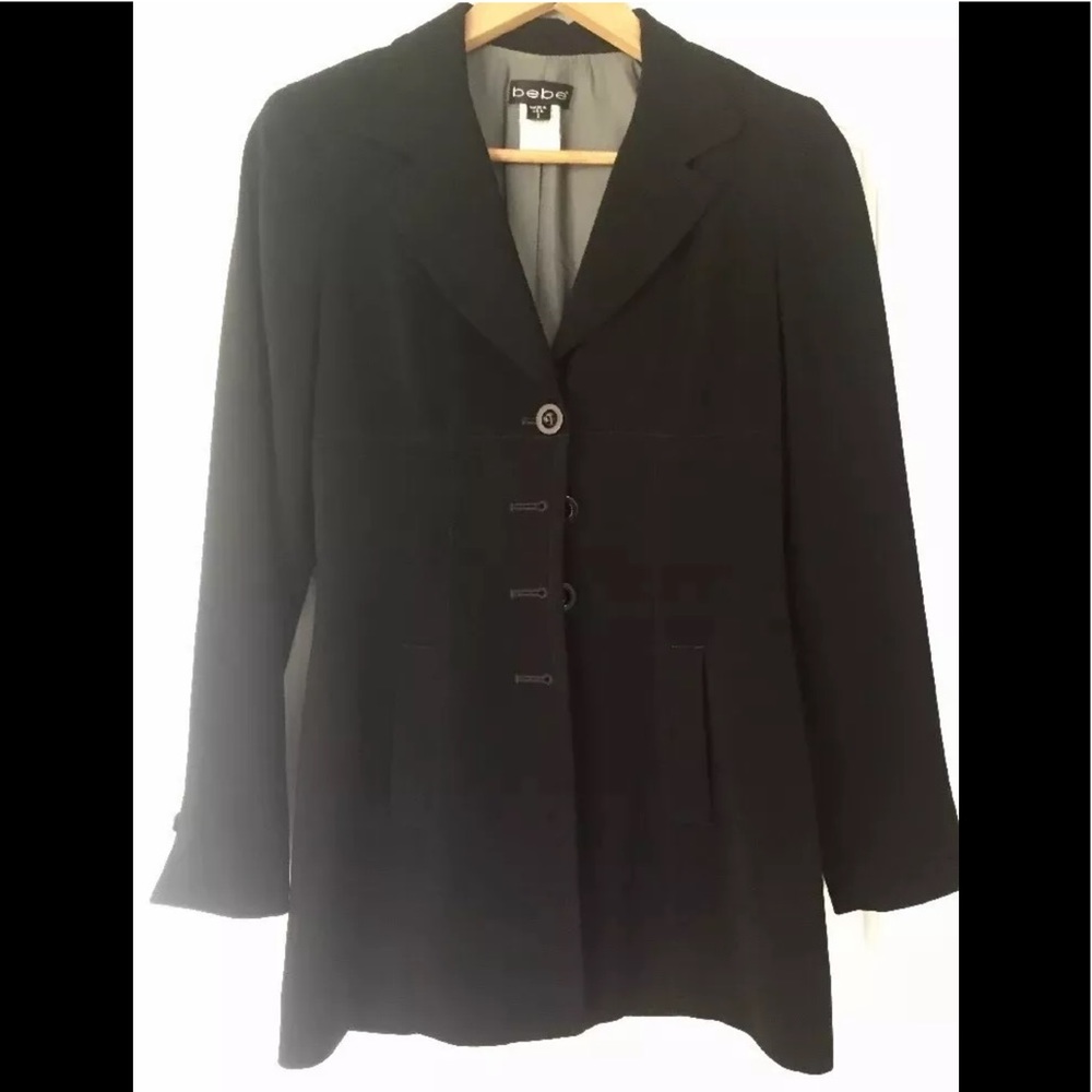 Bebe fitted black blazer- Size 2